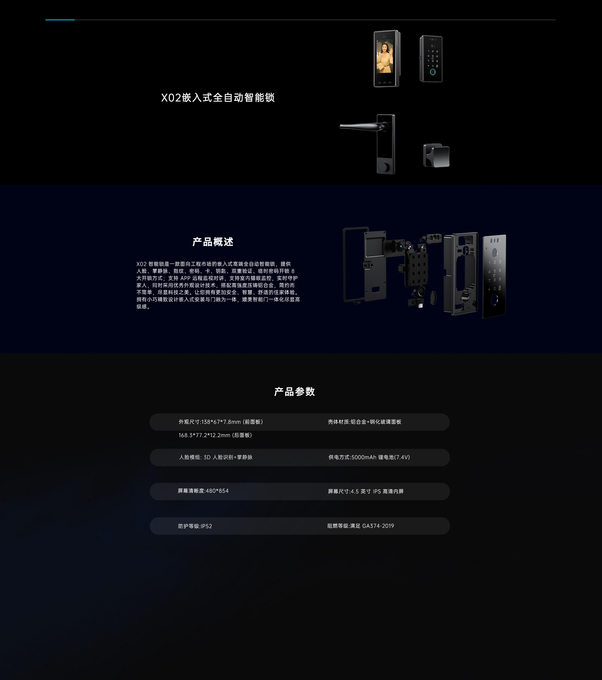 X02嵌入式智能锁